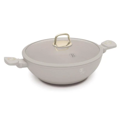 Berlingerhaus Wok pánev s titanovým povrchem a poklicí 30 cm Sahara Collection Berlingerhaus Wok pánev s titanovým povrchem a poklicí 30 cm Sahara Collection