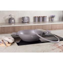 Berlingerhaus Wok pánev s titanovým povrchem a poklicí 30 cm Taupe Collection