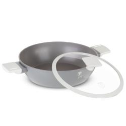 Berlingerhaus Pekáč kulatý s poklicí s titanovým povrchem 24 cm Aspen Collection
