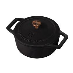 Berlingerhaus Pekáč litinový s poklicí 10 cm Black Royal Collection