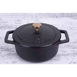 Berlingerhaus Pekáč litinový s poklicí 10 cm Black Royal Collection
