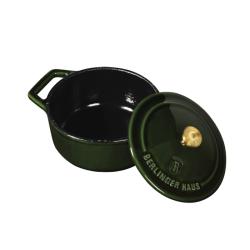 Berlingerhaus Pekáč litinový s poklicí 10 cm Emerald Collection