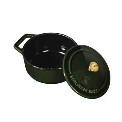 Berlingerhaus Pekáč litinový s poklicí 10 cm Emerald Collection