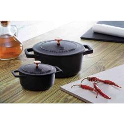 Berlingerhaus Pekáč litinový s poklicí 12 cm Black Royal Collection
