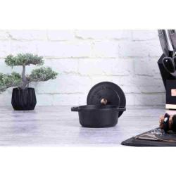 Berlingerhaus Pekáč litinový s poklicí 12 cm Black Royal Collection
