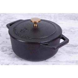 Berlingerhaus Pekáč litinový s poklicí 12 cm Black Royal Collection