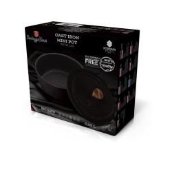 Berlingerhaus Pekáč litinový s poklicí 12 cm Black Royal Collection