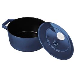 Berlingerhaus Pekáč litinový s poklicí 20 cm Aquamarine Metallic Line