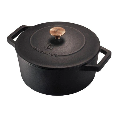 Berlingerhaus BH-6492 Pekáč litinový s poklicí 24 cm Black Rose Collection