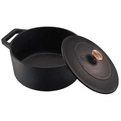 Berlingerhaus BH-6492 Pekáč litinový s poklicí 24 cm Black Rose Collection