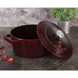 Berlingerhaus Pekáč litinový s poklicí 24 cm Burgundy Line