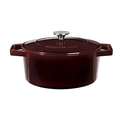 Berlingerhaus Pekáč litinový s poklicí 24 cm Burgundy Line