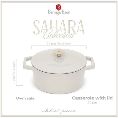 Berlingerhaus Pekáč litinový s poklicí 24 cm Sahara Collection