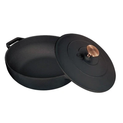 Berlingerhaus Pekáč litinový s poklicí 26 cm Black Rose Collection