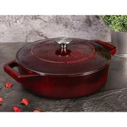 Berlingerhaus BH-6498 Pekáč litinový s poklicí 26 cm Burgundy Line