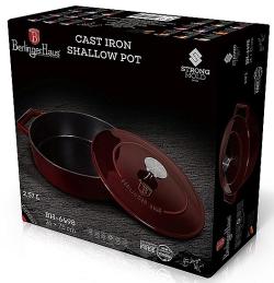 Berlingerhaus BH-6498 Pekáč litinový s poklicí 26 cm Burgundy Line
