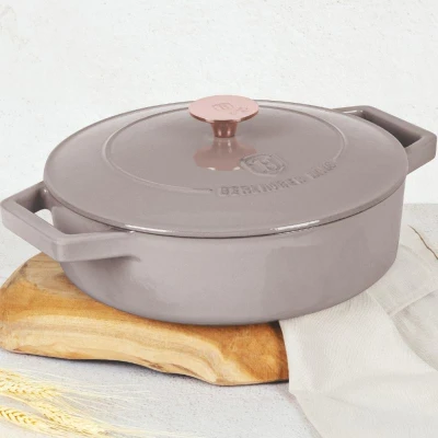 Berlingerhaus Kastrol liatinový s pokrievkou 26 cm Taupe Collection