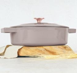 Berlingerhaus Kastrol litinový s poklicí 26 cm Taupe Collection