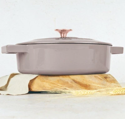 Berlingerhaus Kastrol liatinový s pokrievkou 26 cm Taupe Collection