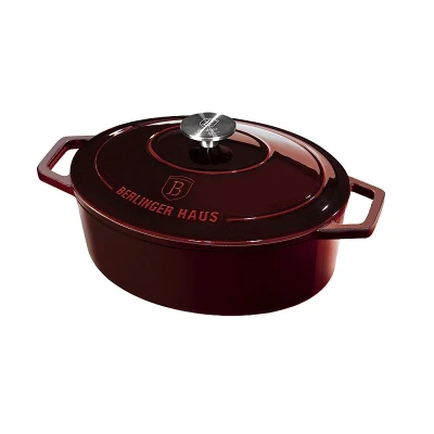 Berlingerhaus Pekáč litinový s poklicí 30 cm Burgundy Line