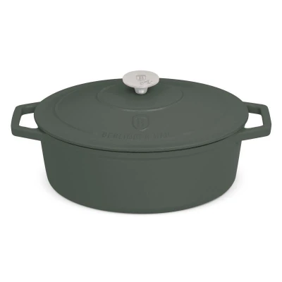 Berlingerhaus Pekáč litinový s poklicí 30 cm Matte Green Collection