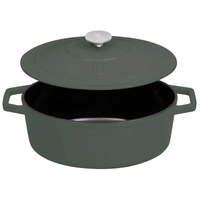 Berlingerhaus Pekáč litinový s poklicí 30 cm Matte Green Collection