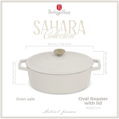 Berlingerhaus Pekáč litinový s poklicí 30 cm Sahara Collection