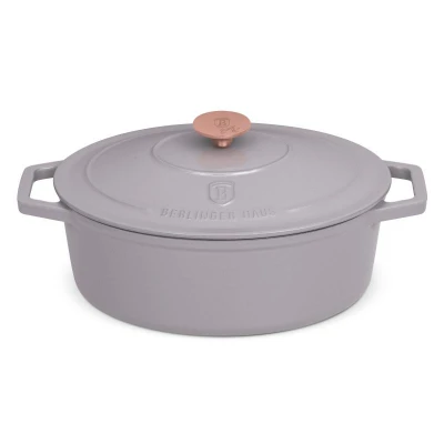 Berlingerhaus Pekáč litinový s poklicí 30 cm Taupe Collection