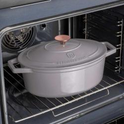 Berlingerhaus Pekáč litinový s poklicí 30 cm Taupe Collection