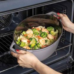 Berlingerhaus Pekáč litinový s poklicí 30 cm Taupe Collection