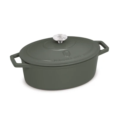 Berlingerhaus Pekáč litinový s poklicí 32 cm Matte Green Collection