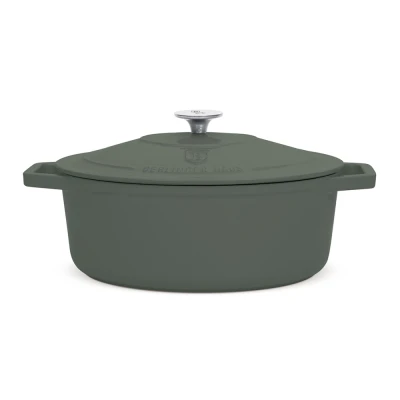 Berlingerhaus Pekáč litinový s poklicí 32 cm Matte Green Collection