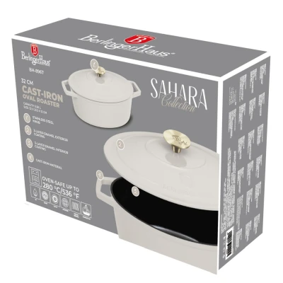 Berlingerhaus Pekáč litinový s poklicí 32 cm Sahara Collection