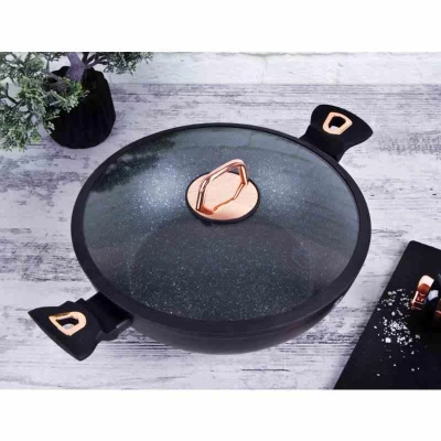 Berlingerhaus Pekáč s poklicí s mramorovým povrchem 28 cm Black Rose Collection
