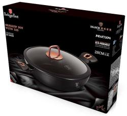 Berlingerhaus Pekáč s poklicí s mramorovým povrchem 28 cm Black Rose Collection
