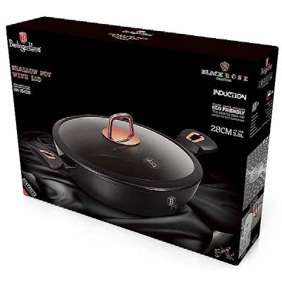 Berlingerhaus Pekáč s poklicí s mramorovým povrchem 28 cm Black Rose Collection