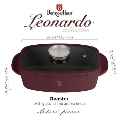 Berlingerhaus Pekáč s titanovým povrchem a aroma poklicí Leonardo Collection