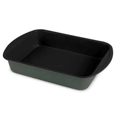 Berlingerhaus Plech na pečení hluboký s titanovým povrchem 40 x 28 cm Matte Green Collection