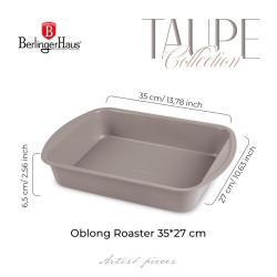 Berlingerhaus Plech na pečení s titanovým povrchem 35x27 cm Taupe Collection