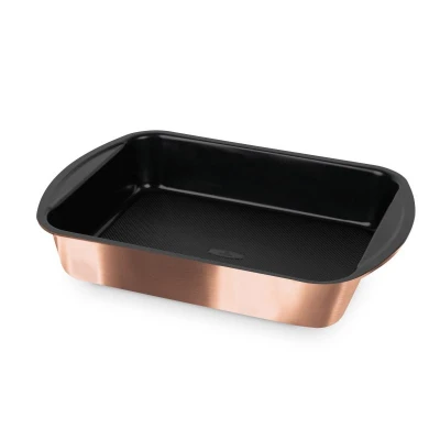 Berlingerhaus Plech na pečení s titanovým povrchem 40x28,5 cm Rose Gold Line
