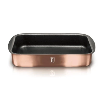 Berlingerhaus Plech na pečení s titanovým povrchem 40x28,5 cm Rose Gold Line