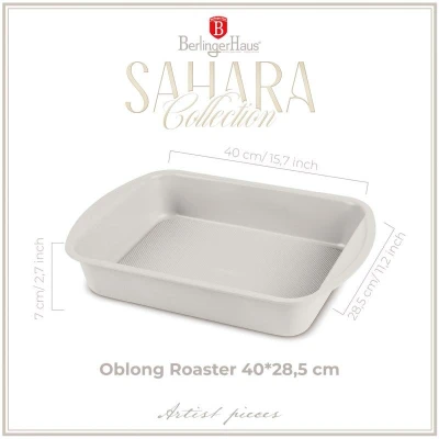Berlingerhaus Plech na pečení s titanovým povrchem 40x28,5 cm Sahara Collection