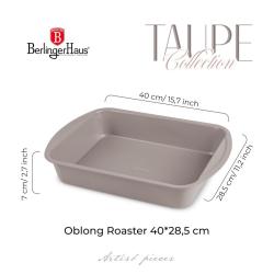 Berlingerhaus Plech na pečení s titanovým povrchem 40x28,5 cm Taupe Collection