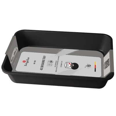 Berlingerhaus Plech na pečení s titanovým povrchem Matt Black Collection 40x28,5x7 cm