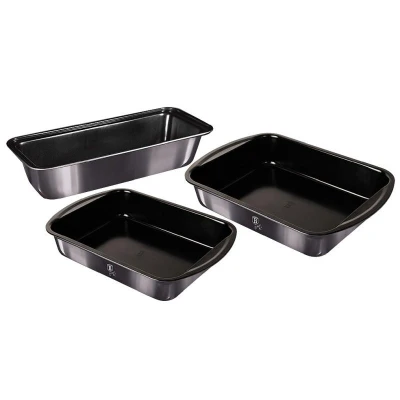 Berlingerhaus Plechy a forma na pečení s titanovým povrchem sada 3 ks Carbon PRO Line Berlingerhaus Plechy a forma na pečení s titanovým povrchem sada 3 ks Carbon PRO Line