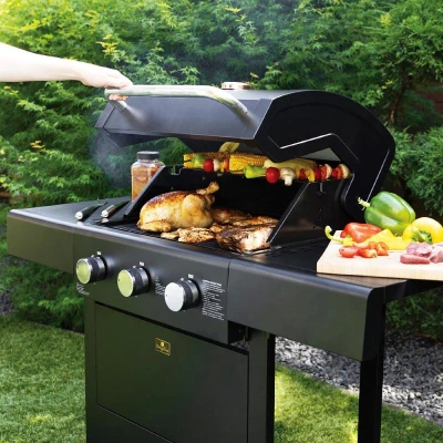Berlingerhaus Plynový gril Outdoor 3 hořáky
