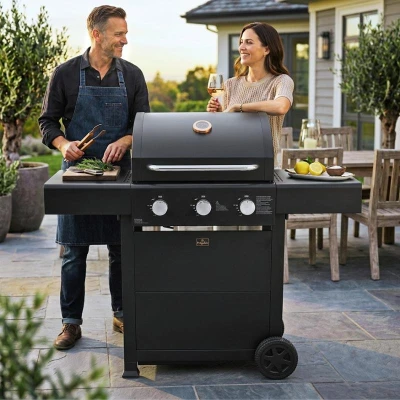 Berlingerhaus Plynový gril Outdoor 3 hořáky