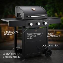 Berlingerhaus Plynový gril Outdoor 3 hořáky