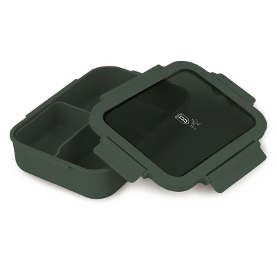 Berlingerhaus Přenosný box na svačinu dělený 1,3 l Matte Green Collection