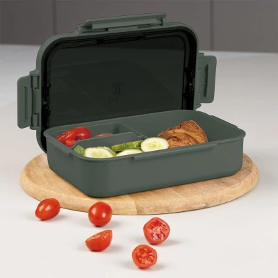 Berlingerhaus Přenosný box na svačinu dělený 1,3 l Matte Green Collection